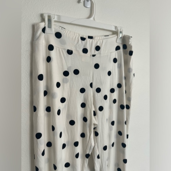Soma Cool Nights Pajama PANTS ONLY polka dot white black size medium comfy - Picture 4 of 14